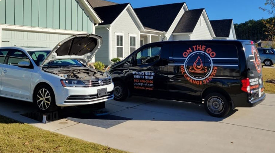  Oil Change Service At Work Cane Bay, SC